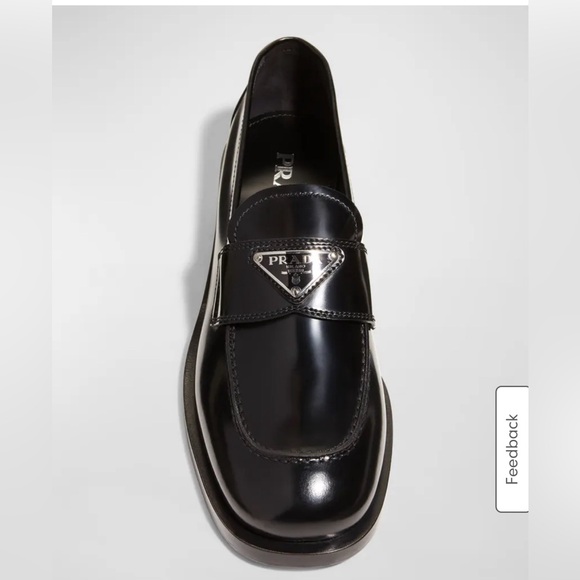 PRADA｜FLAT SHOES/LOAFERS (1S055N F020 3LOS F0I55) Black Brushed leather loafers | PRADA